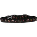 Pet Pal Cupcakes Nylon Dog Collar with Classic Buckle 0.37 in.Black Size 10 PE814312